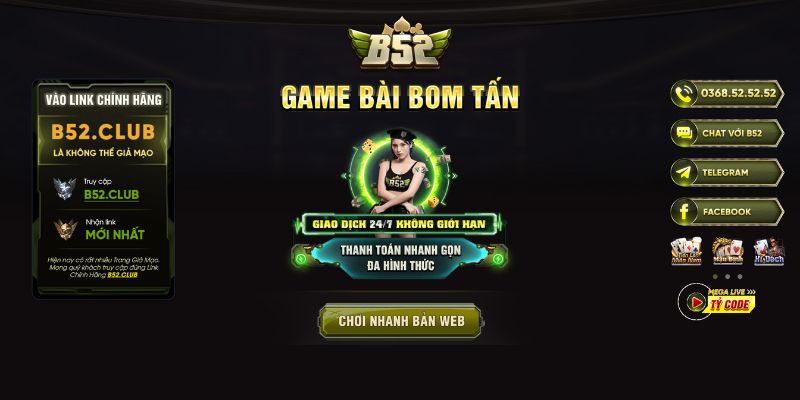 Top 5 Cổng Game Bài Trực Tuyến Rút Tiền Thật Miễn Phí 2024 4 Cổng game bài trực tuyến B52 Club cực chất