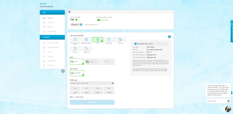 Hướng Dẫn Nạp Tiền Jun88 An Toàn, Nhanh Chóng - Nhiều Phương Thức Thanh Toán 4 nạp tiền jun88 bằng USDT